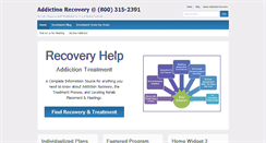 Desktop Screenshot of addictionrecovery.net